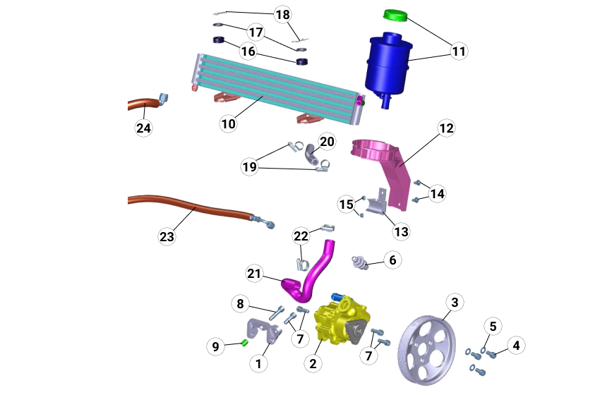 E42 - Power Steering Pump - Race and Rally