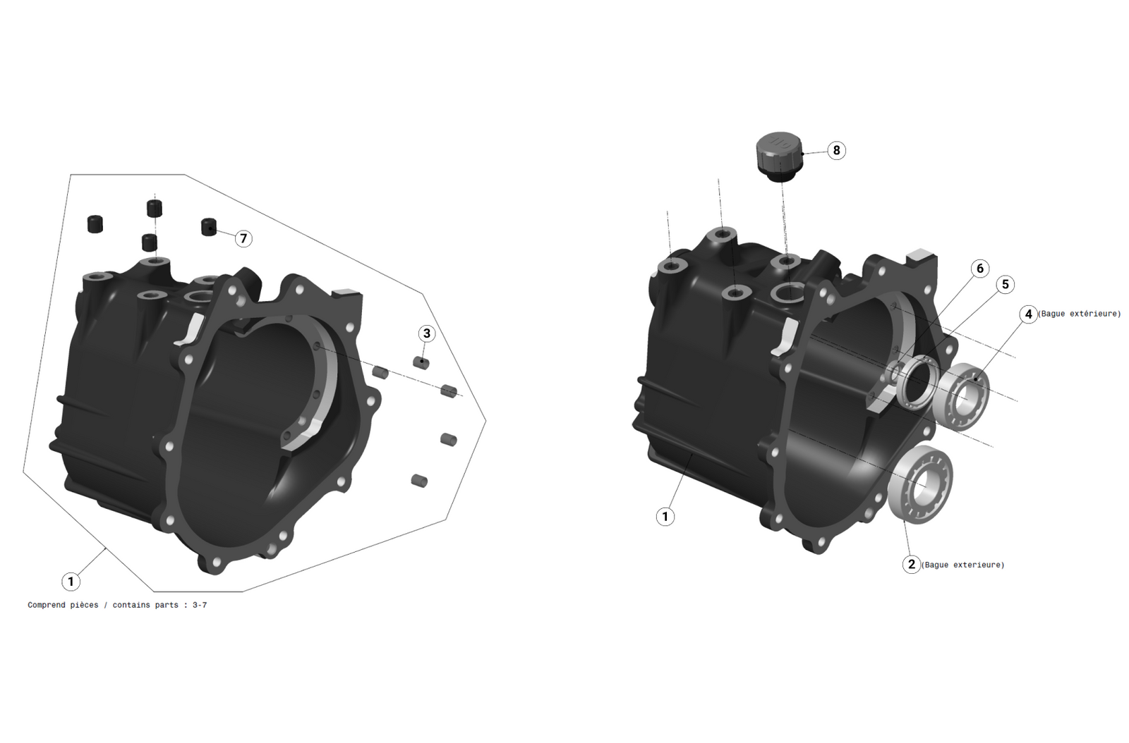 Cluster Housing (ETV Gearbox Parts) - Race and Rally