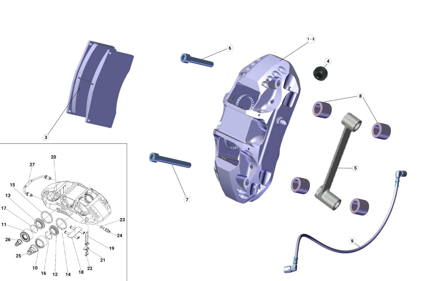 F21 - Tarmac Brake Caliper - Race and Rally