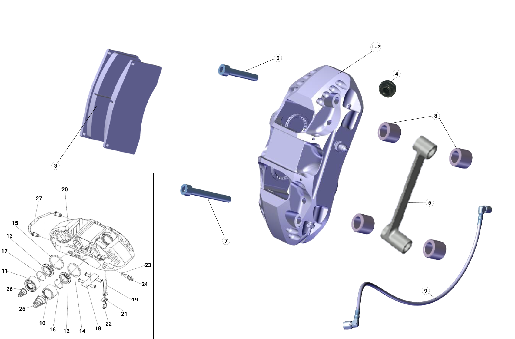 F21 - Tarmac Brake Caliper - Race and Rally