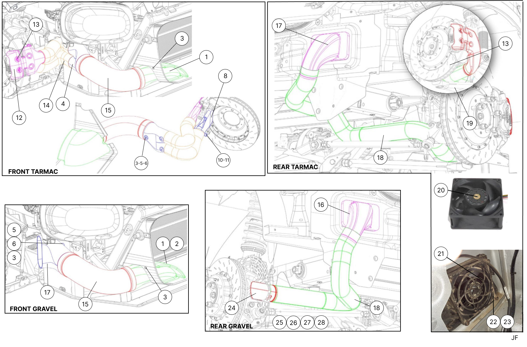 F22 - Brake Cooling - Race and Rally
