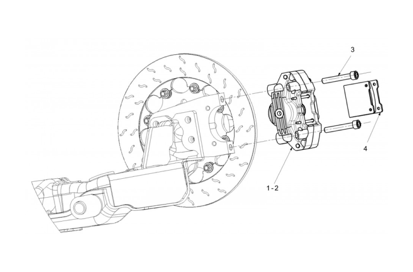 F41 - Rear Brake Caliper - Race and Rally
