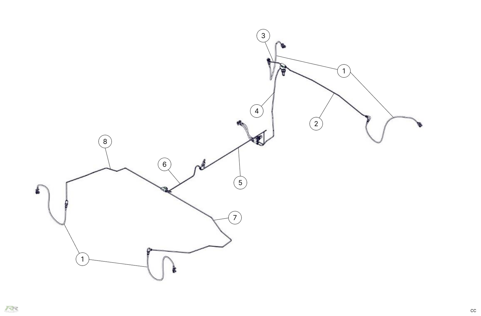 F63 - Brake Circuit - Race and Rally