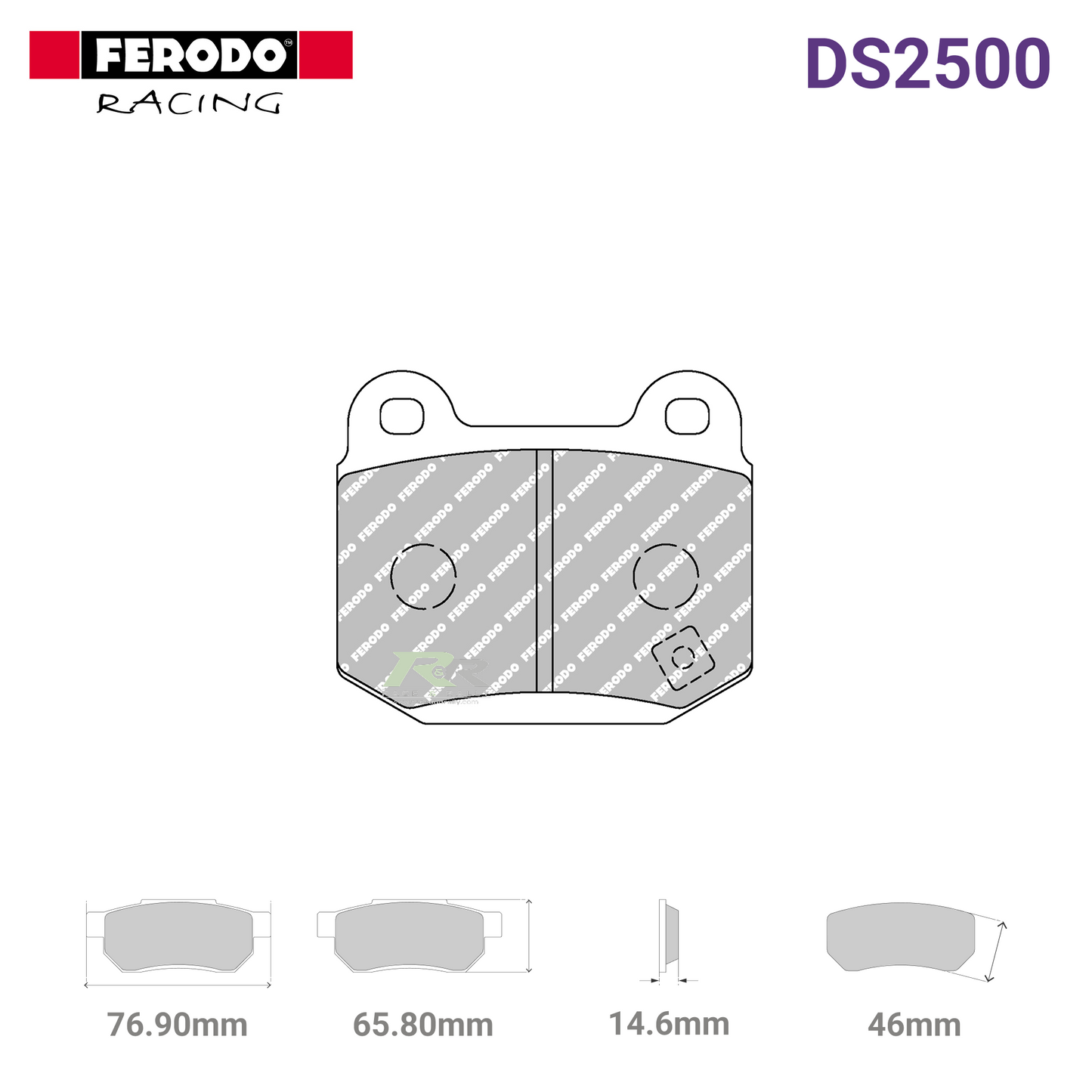 FCP1562H - (H) DS2500 Brake Pads - Race and Rally