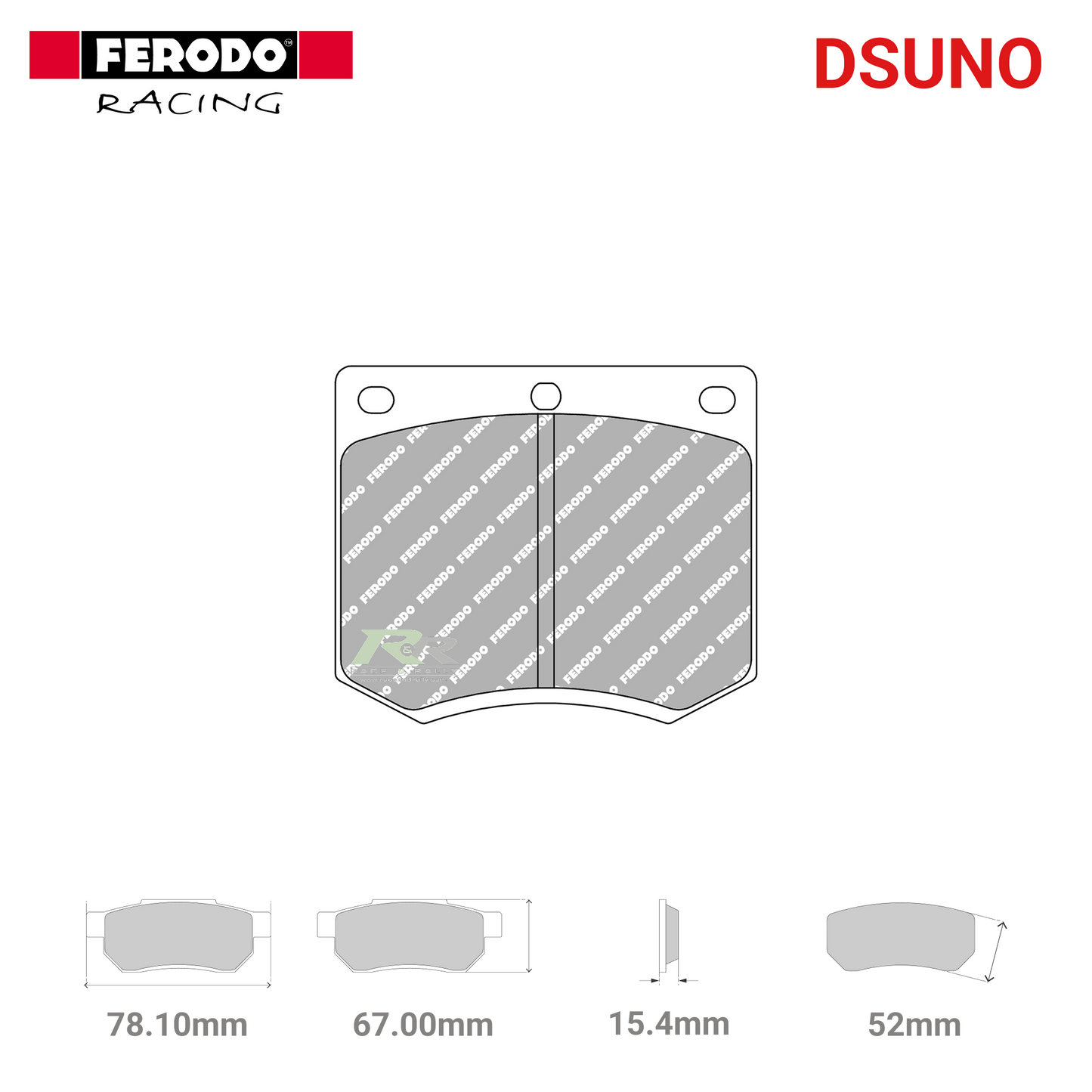 FCP167Z - Dsuno Brake Pads - Race and Rally