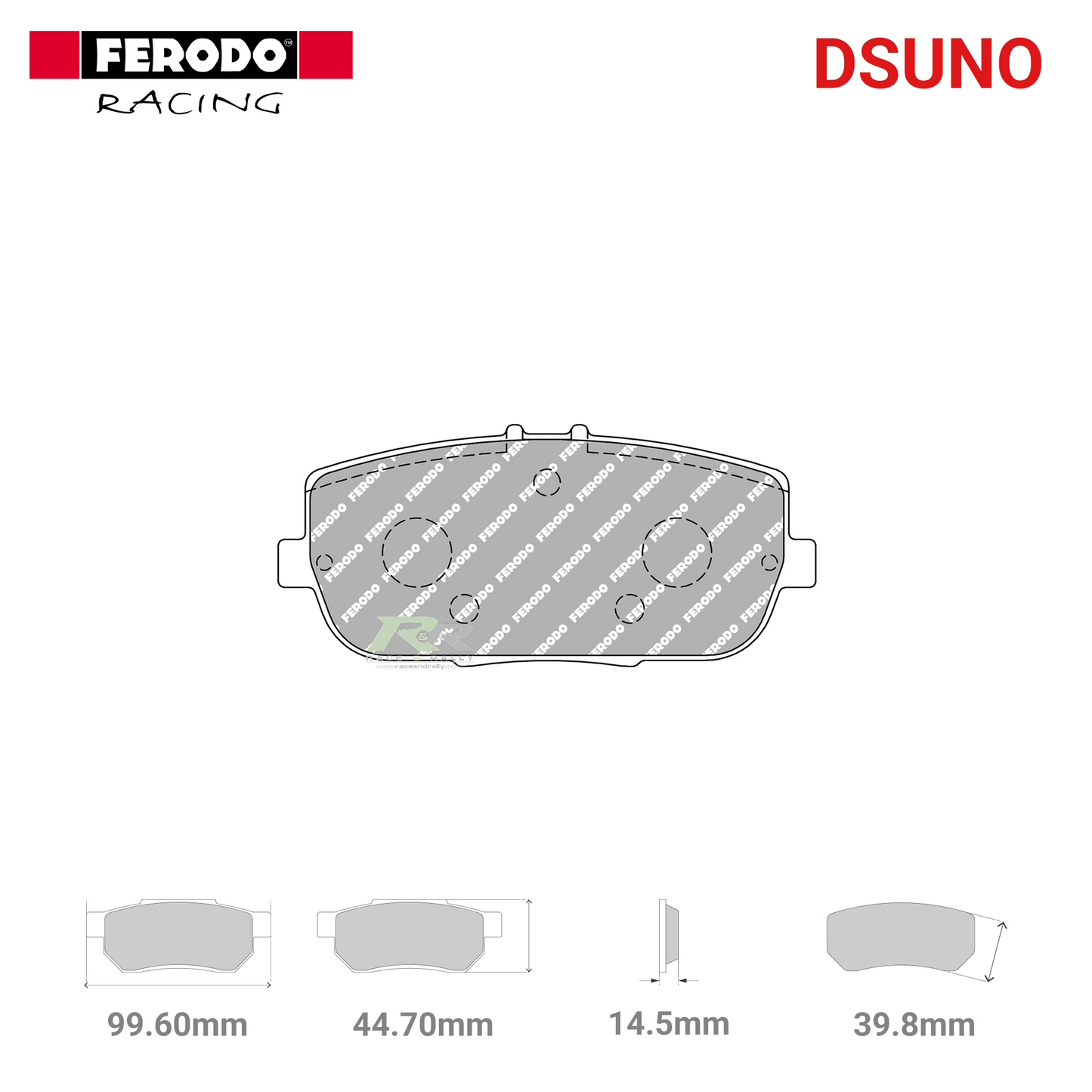 FCP1894Z - (Z) Dsuno Brake Pads - Race and Rally