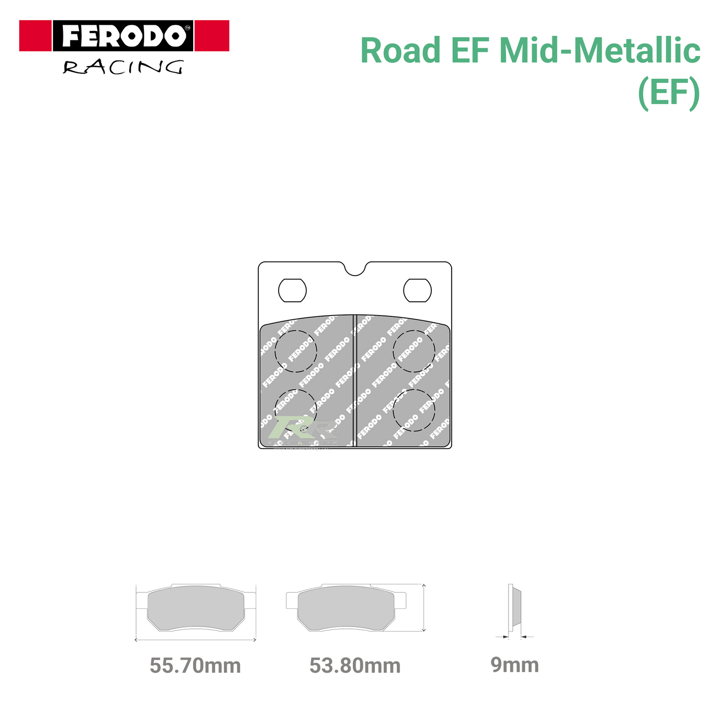 FDB108EF - (EF) - Road EF Mid-Metallic Motorcycle Brake Pads - Race and Rally