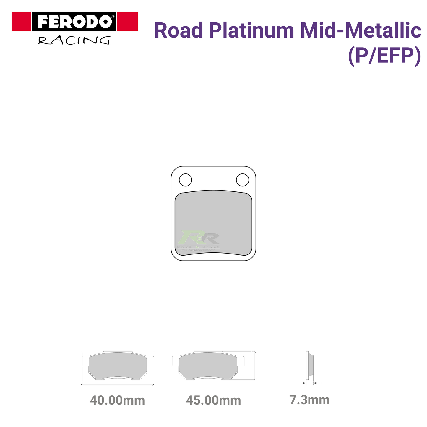 FDB250P - (P/EFP) - Road Platnium Mid-Metallic Motorcycle Brake Pads