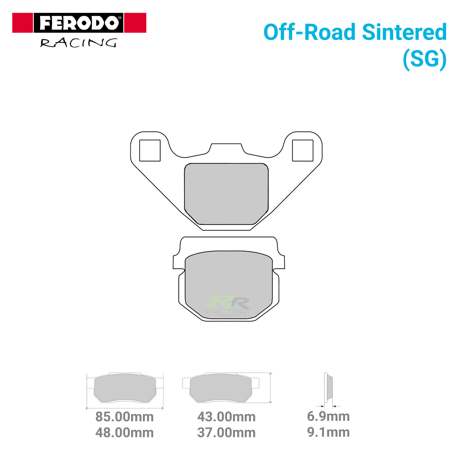 FDB313SG - (SG) - Off-Road Sintered Motorcycle Brake Pads