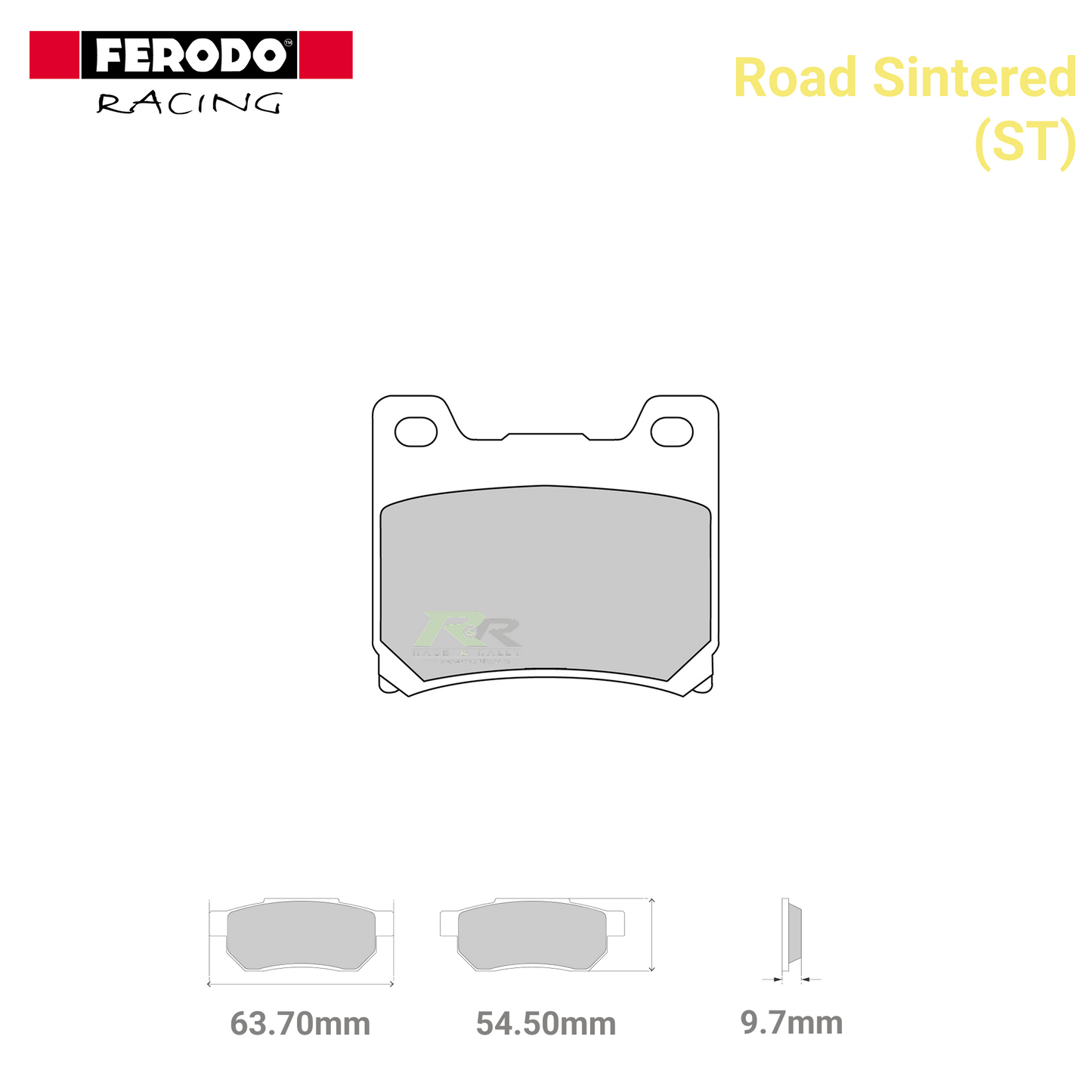 FDB337ST - (ST) - Road Sintered Motorcycle Brake Pads