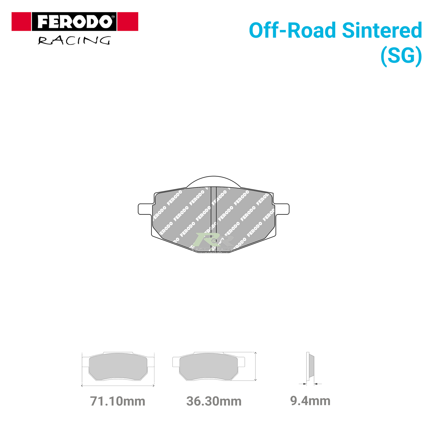 FDB383SG - (SG) - Off-Road Sintered Motorcycle Brake Pads