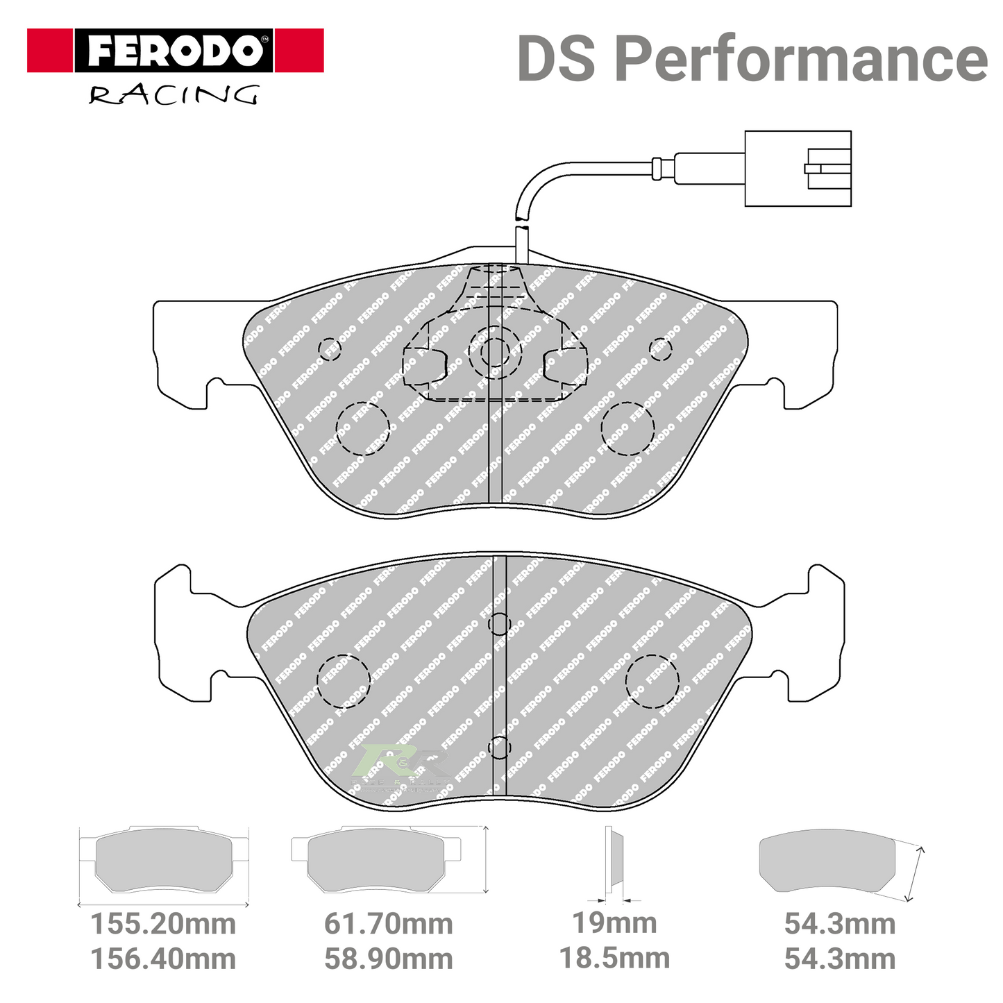 FDS1052 Ferodo High Performance Brake Pads - Race and Rally