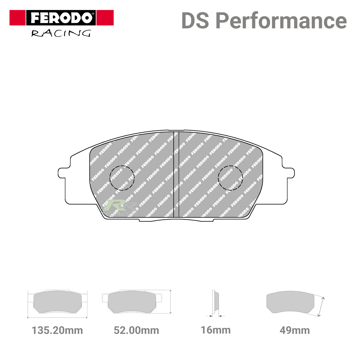 FDS1444 Ferodo High Performance Brake Pads - Race and Rally