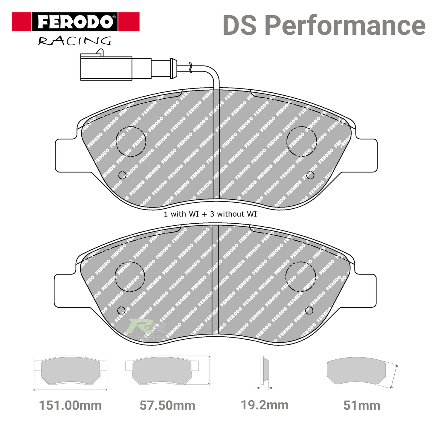 FDS1468 Ferodo High Performance Brake Pads - Race and Rally