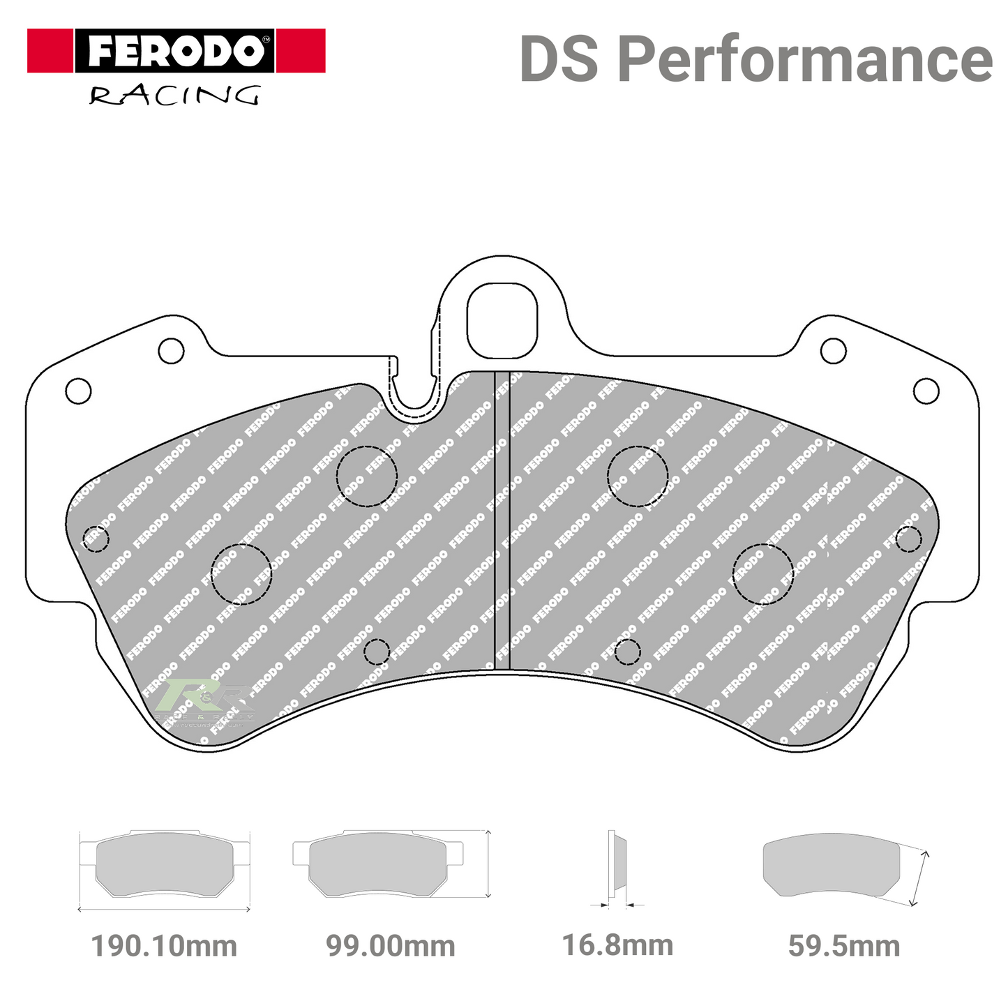 FDS1625 Ferodo High Performance Brake Pads - Race and Rally