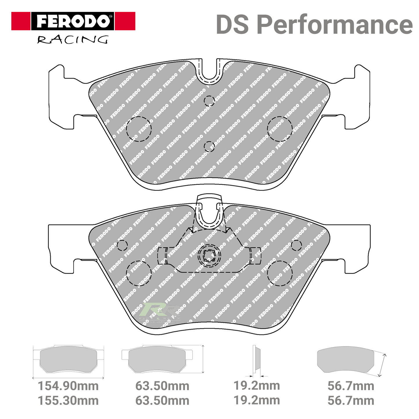 FDS1773 Ferodo High Performance Brake Pads - Race and Rally