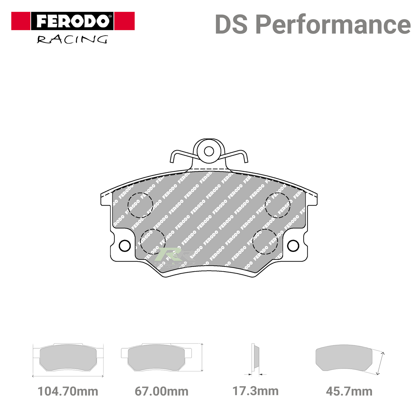 FDS370 Ferodo High Performance Brake Pads - Race and Rally
