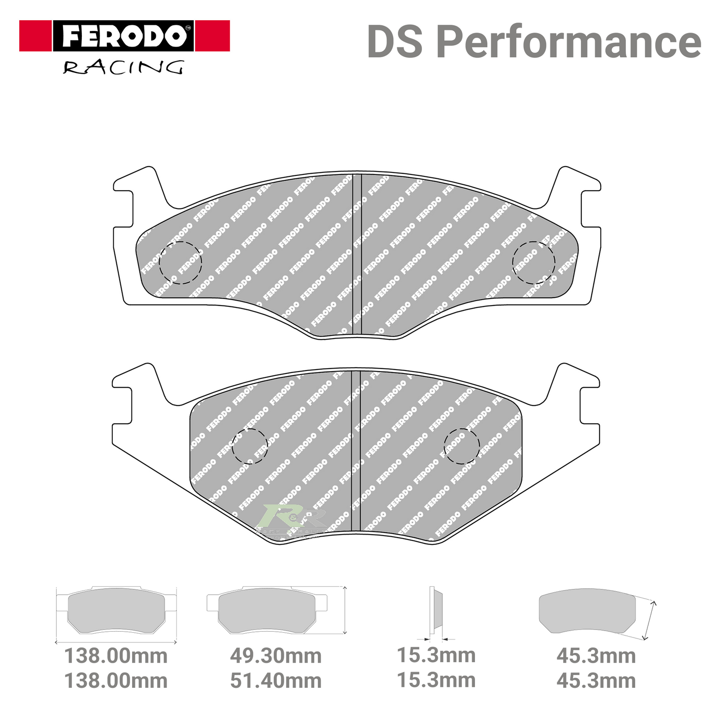 FDS392 Ferodo High Performance Brake Pads - Race and Rally