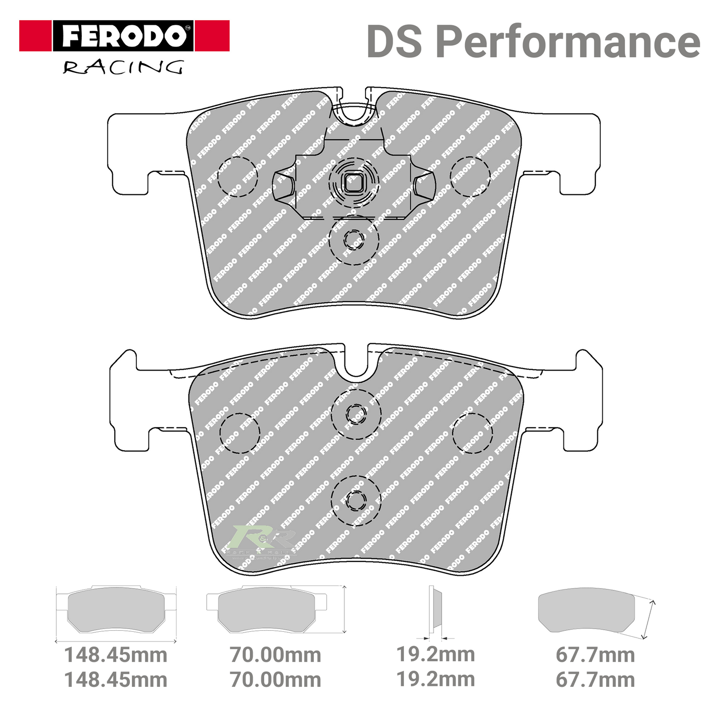 FDS4394 Ferodo High Performance Brake Pads - Race and Rally