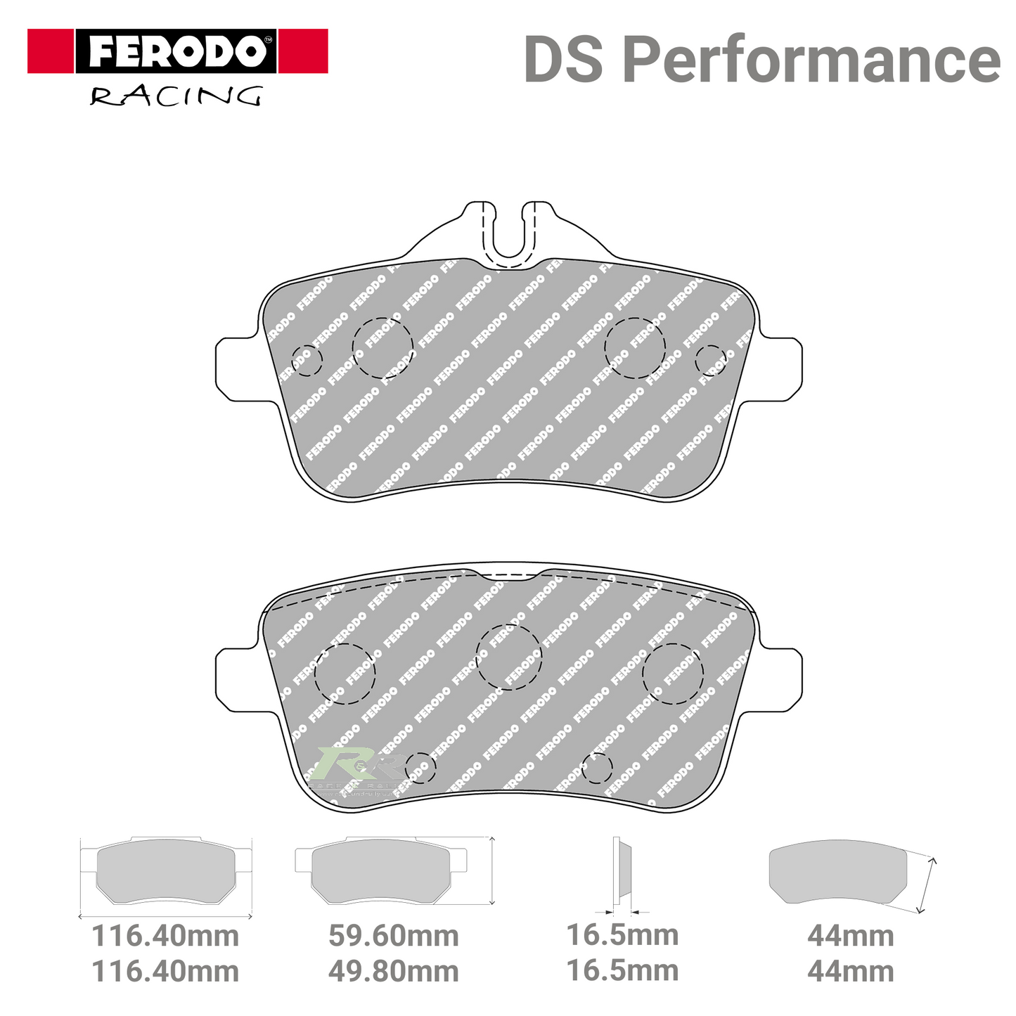 FDS4587 Ferodo High Performance Brake Pads - Race and Rally
