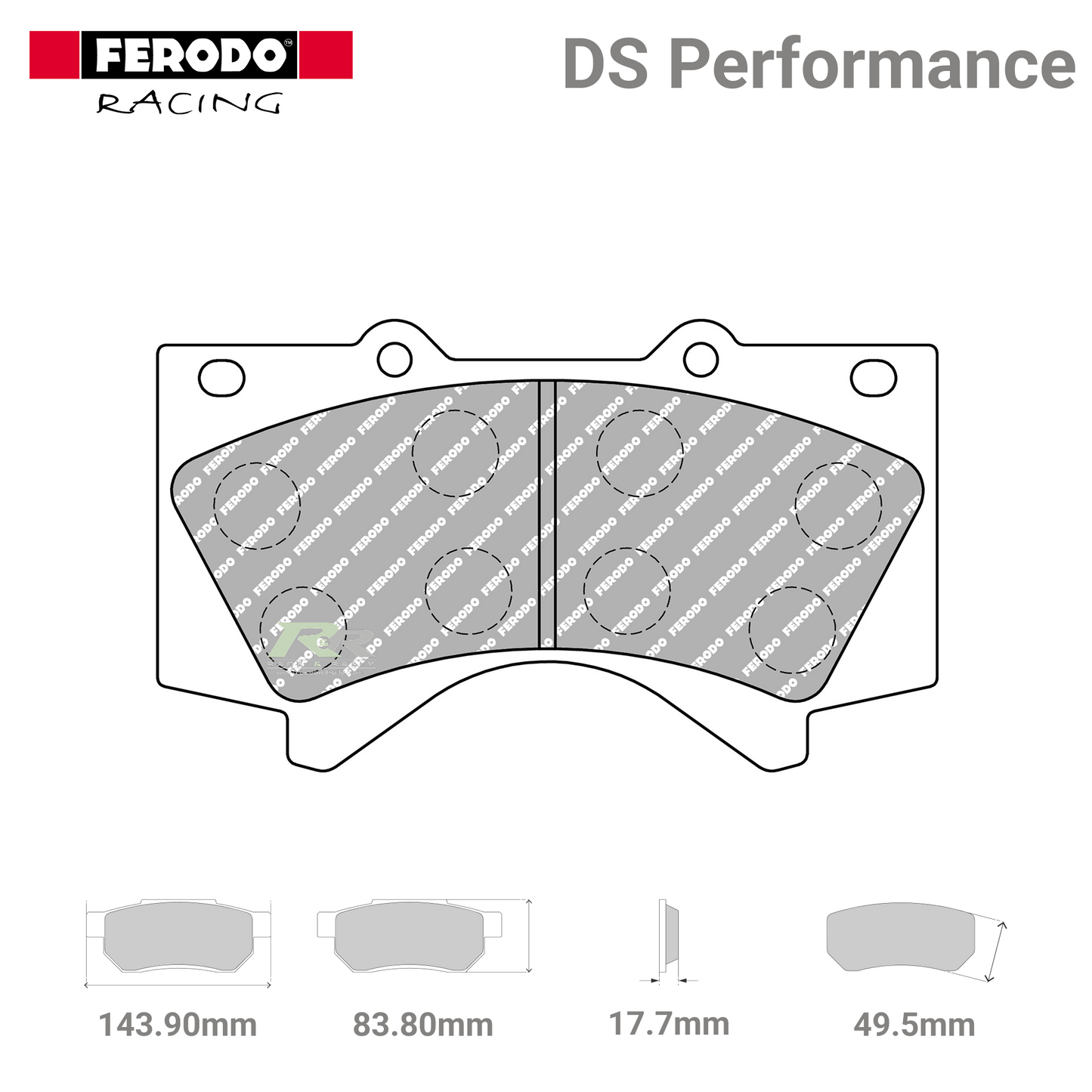 FDSE4229 Ferodo High Performance Brake Pads - Race and Rally