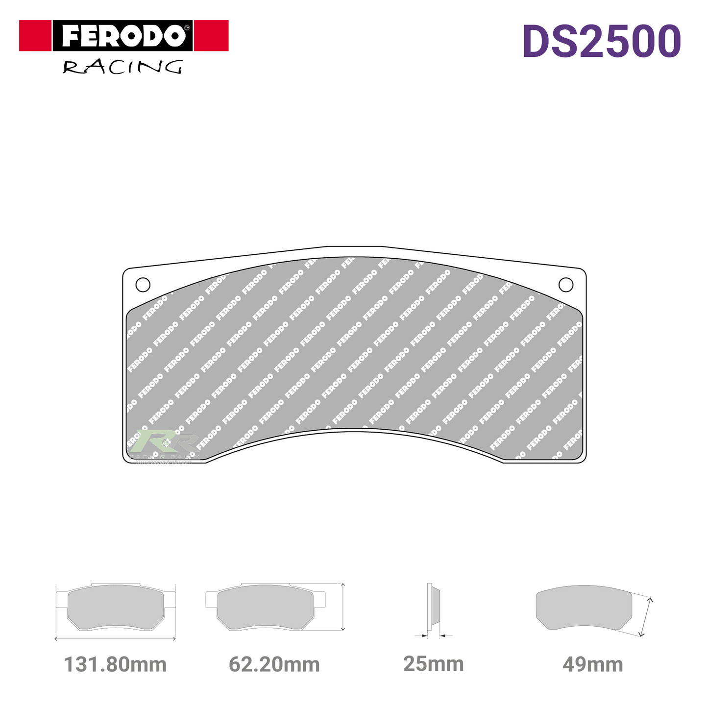 FRP1078H - (H) DS2500 Brake Pads - Race and Rally