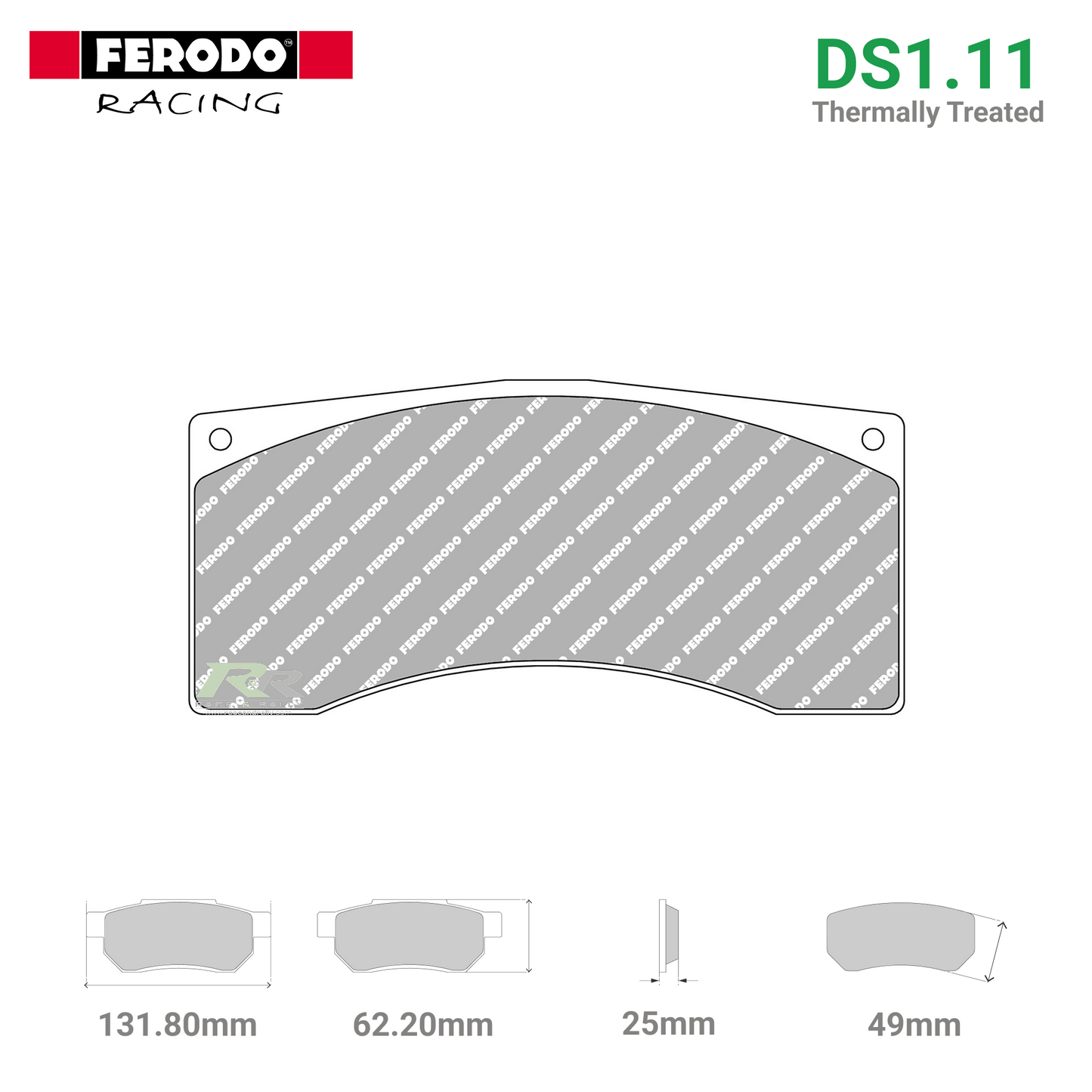 FRP1078WB - (W/WB) DS1.11 Brake Pads - Race and Rally