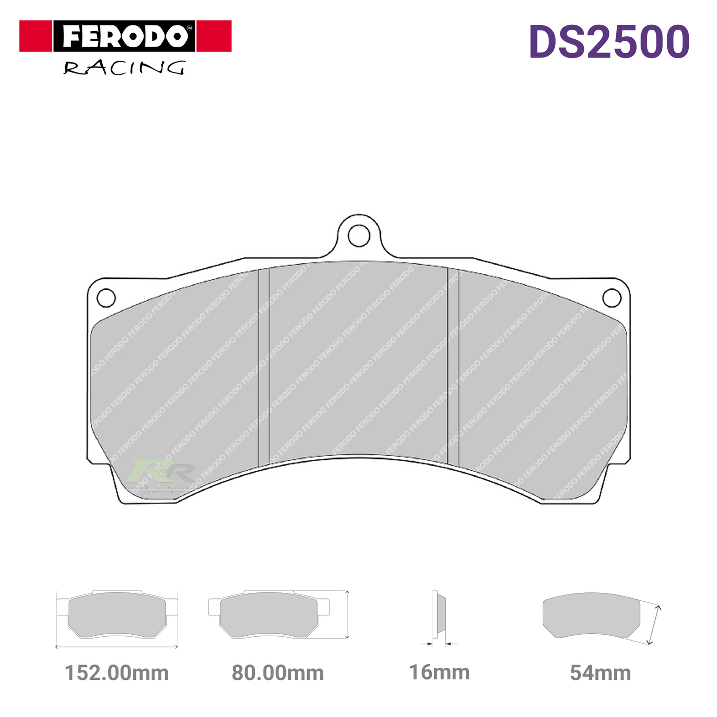 FRP3006H - (H) DS2500 Brake Pads - Race and Rally