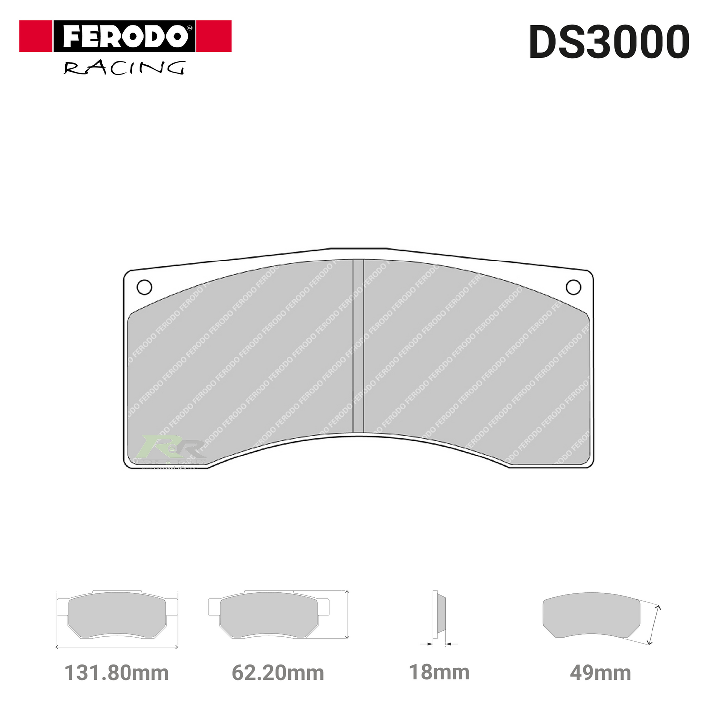 FRP3007R - (R) DS3000 Brake Pads - Race and Rally