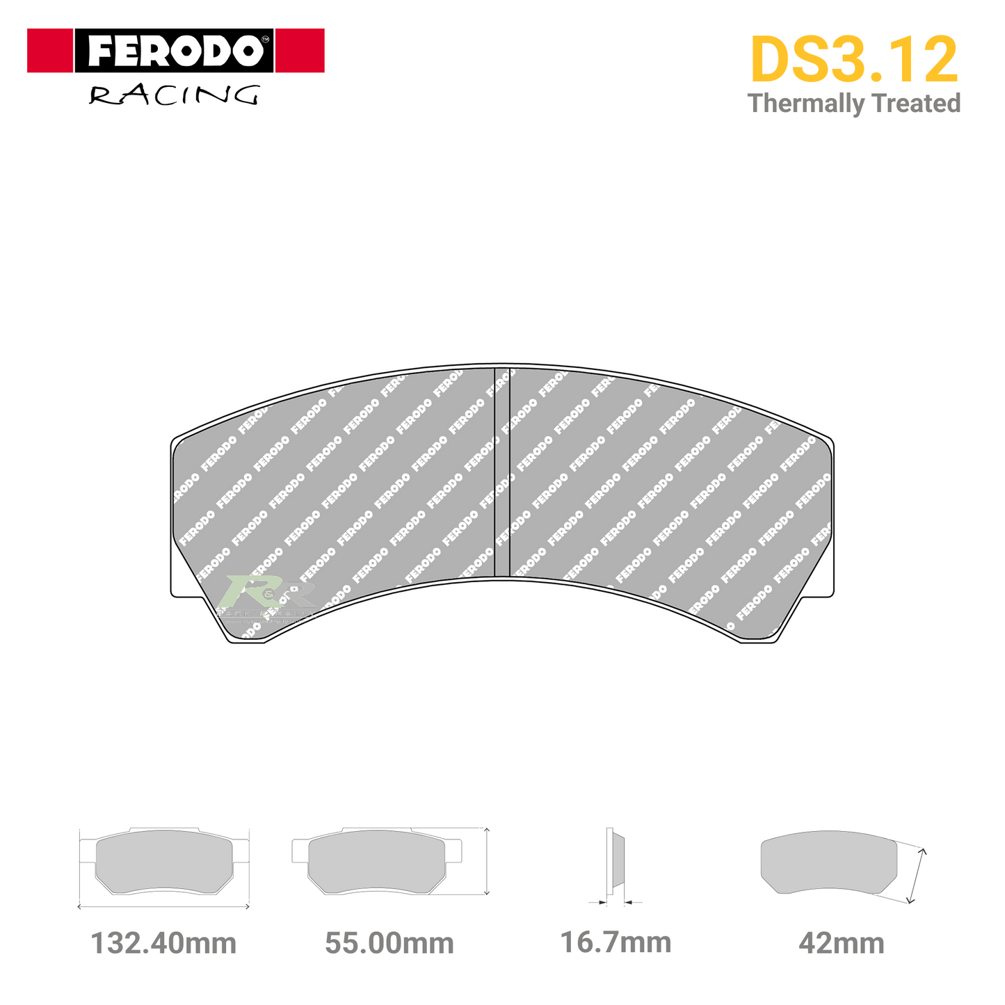 FRP3018GB - (G/GB) DS3.12 Brake Pads - Race and Rally
