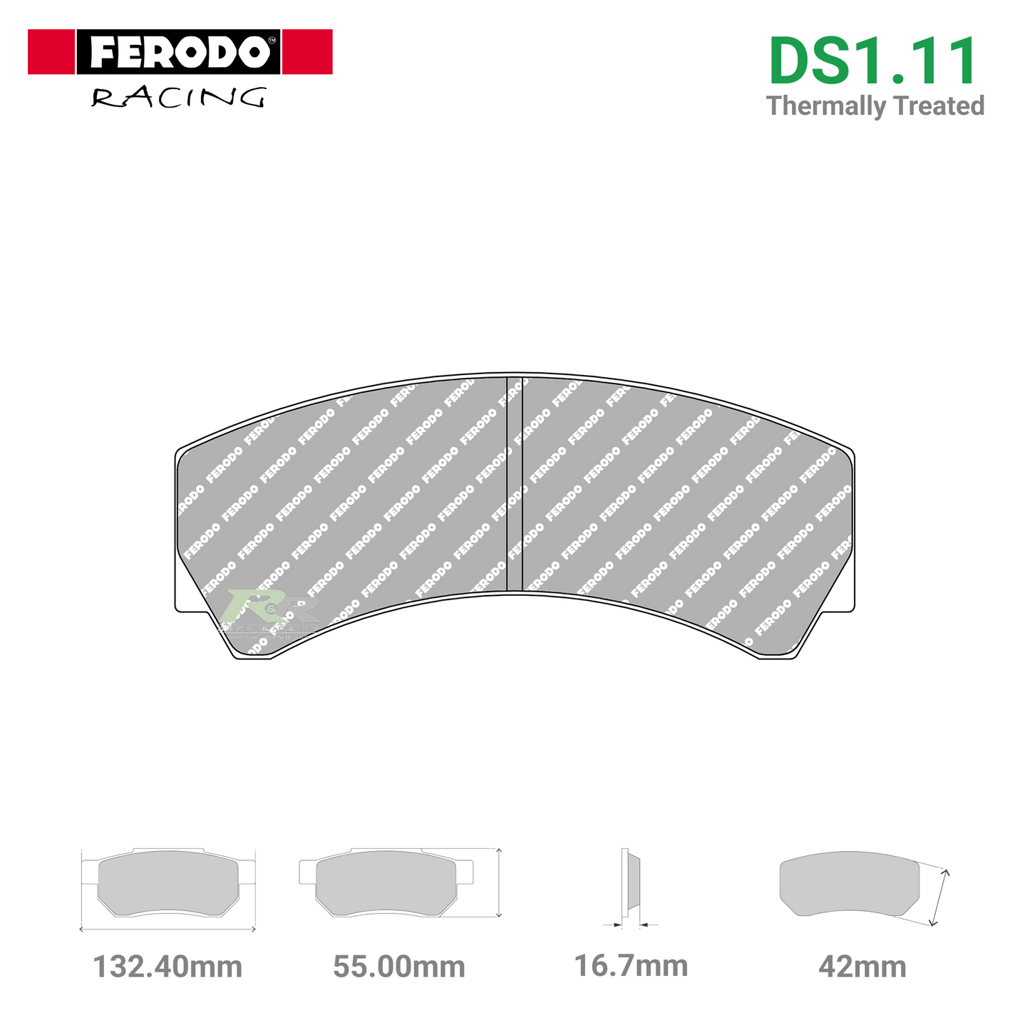 FRP3018WB - (W/WB) DS1.11 Brake Pads - Race and Rally