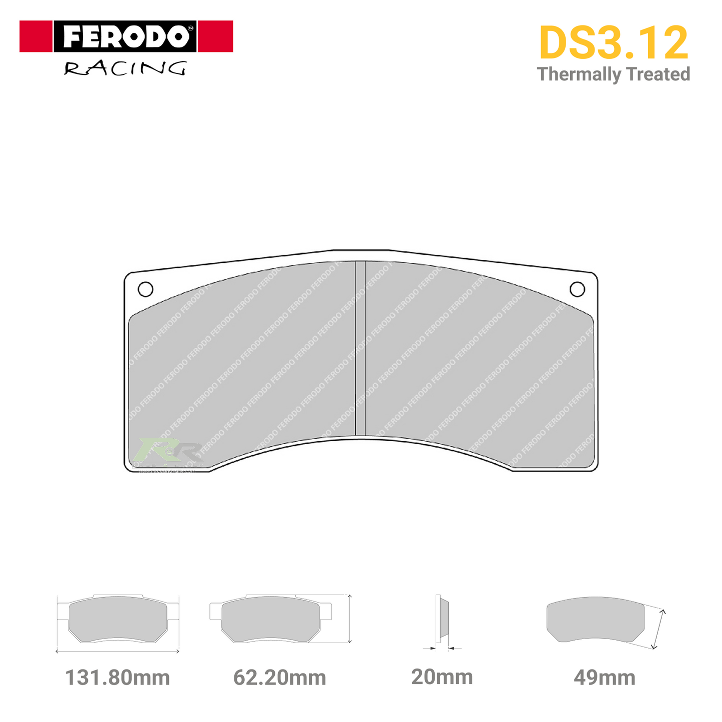 FRP302GB - (GB) DS3.12 Brake Pads - Race and Rally