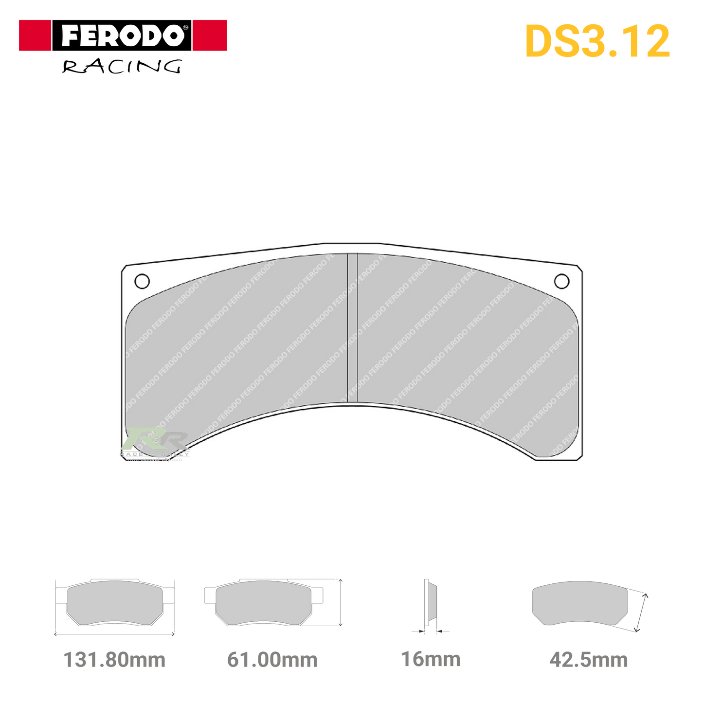 FRP3032G - (G) DS3.12 Brake Pads - Race and Rally