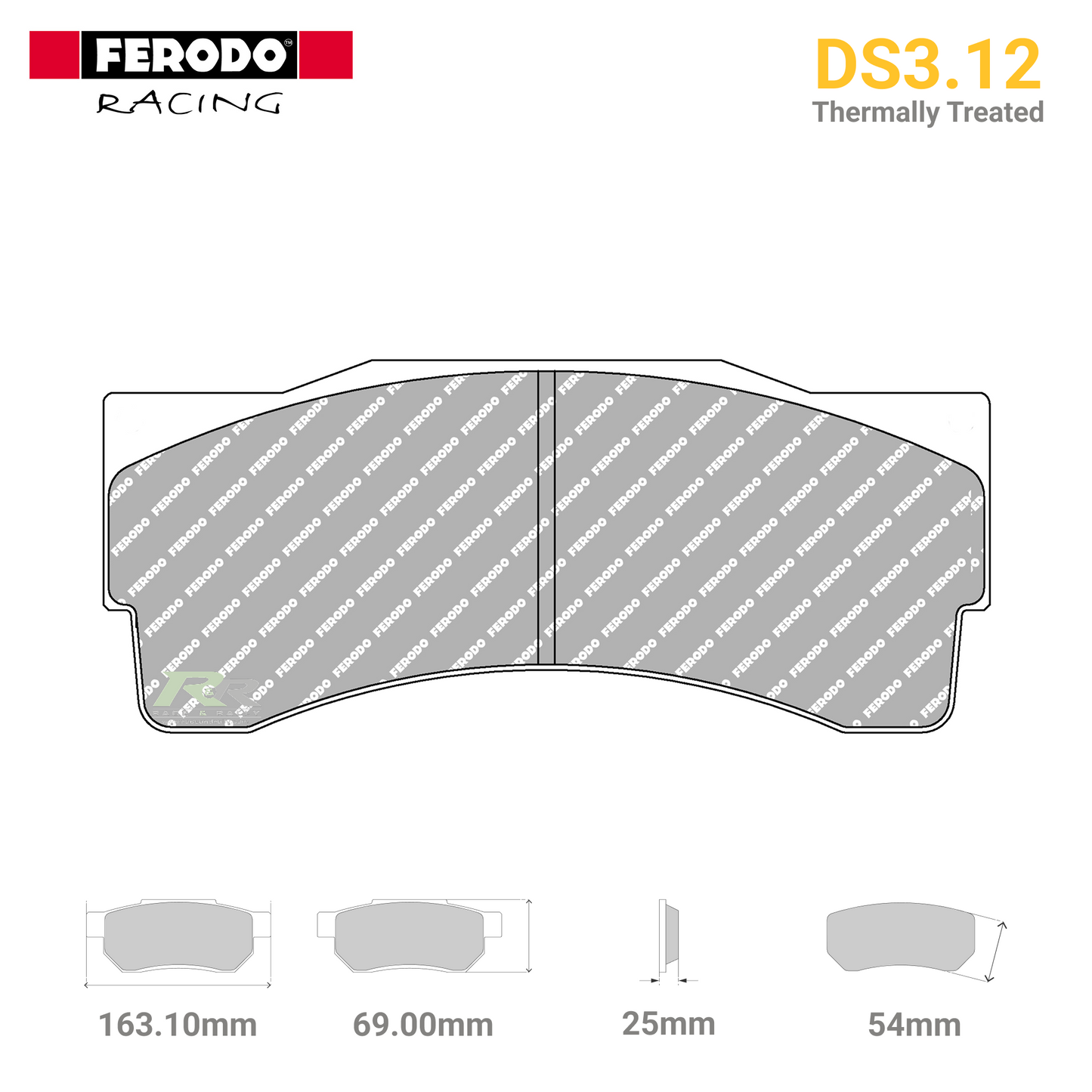 FRP3039GB - (G/GB) DS3.12 Brake Pads - Race and Rally