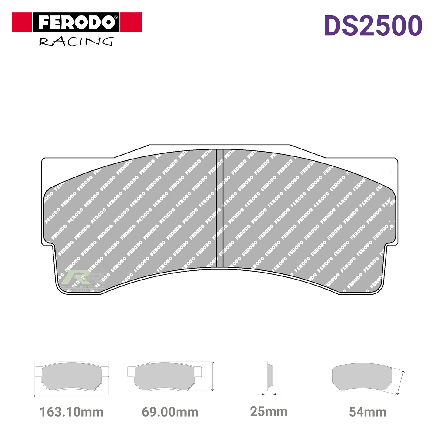 FRP3039H - (H) DS2500 Brake Pads - Race and Rally