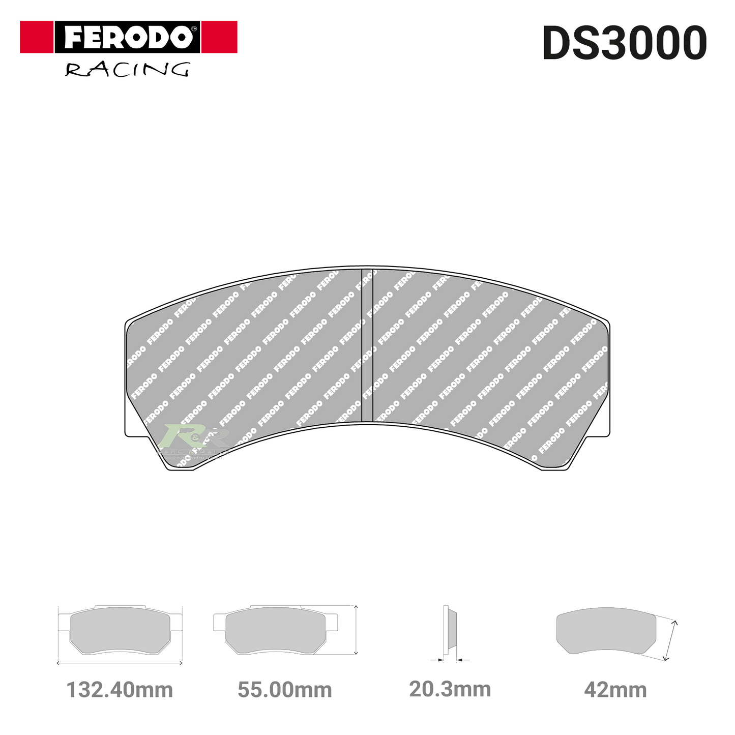 FRP3073R - (R) DS3000 Brake Pads - Race and Rally