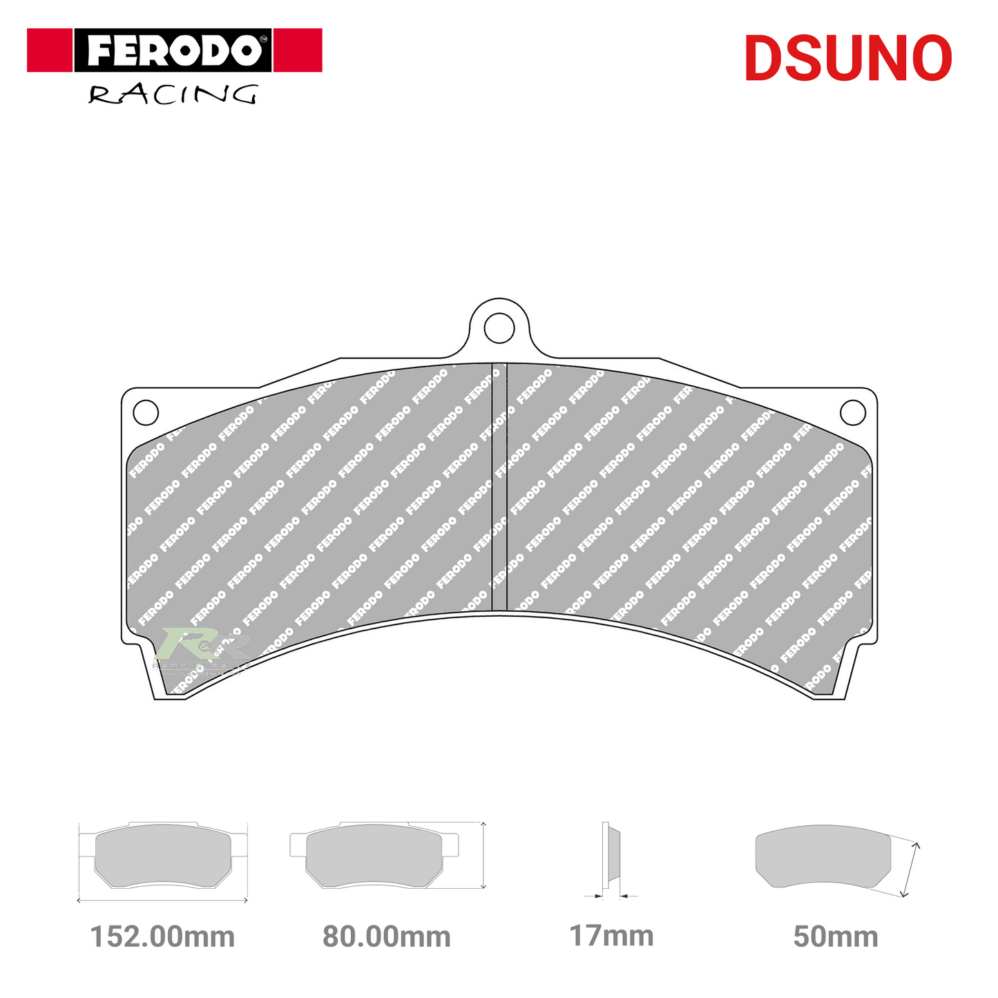 FRP3076Z - (Z/ZB) Dsuno Brake Pads - Race and Rally