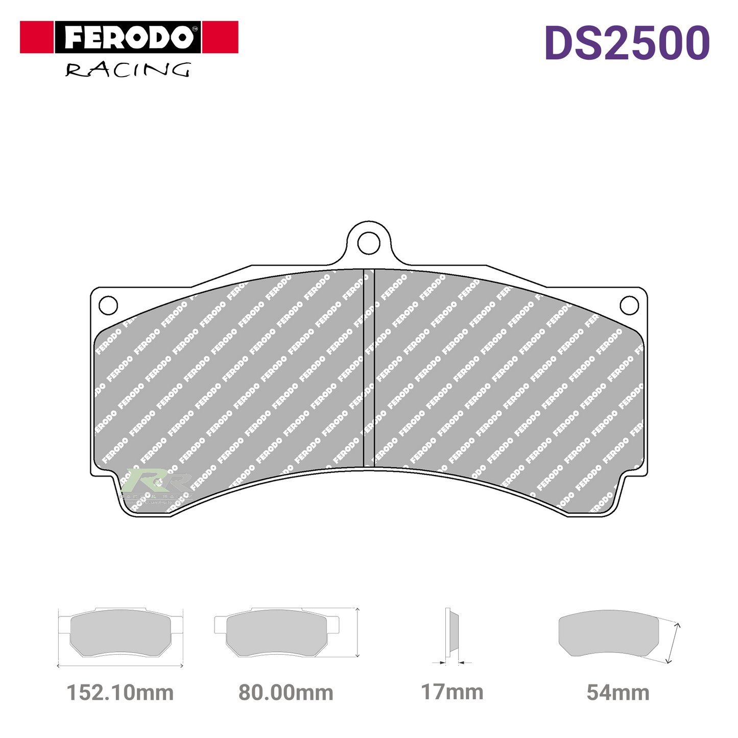 FRP3077H - (H) DS2500 Brake Pads - Race and Rally