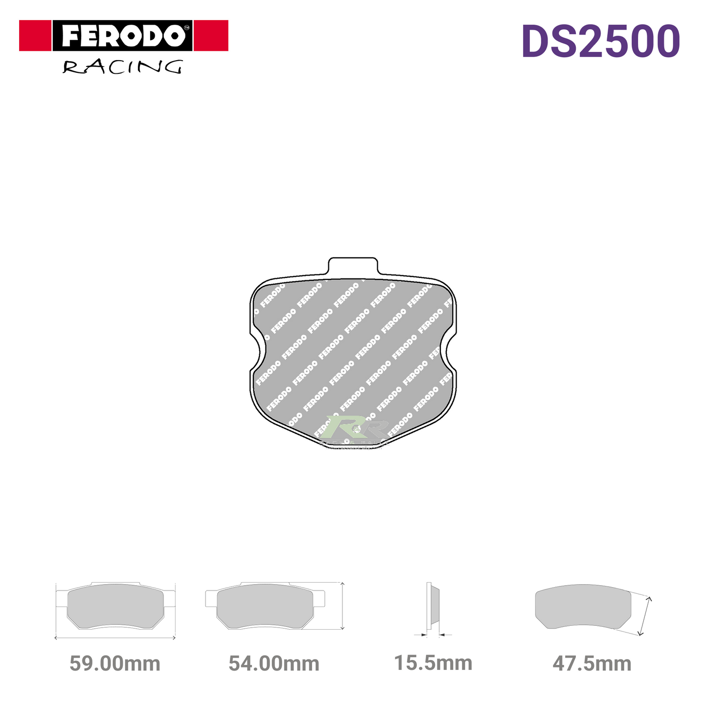 FRP3094H - (H) DS2500 Brake Pads - Race and Rally