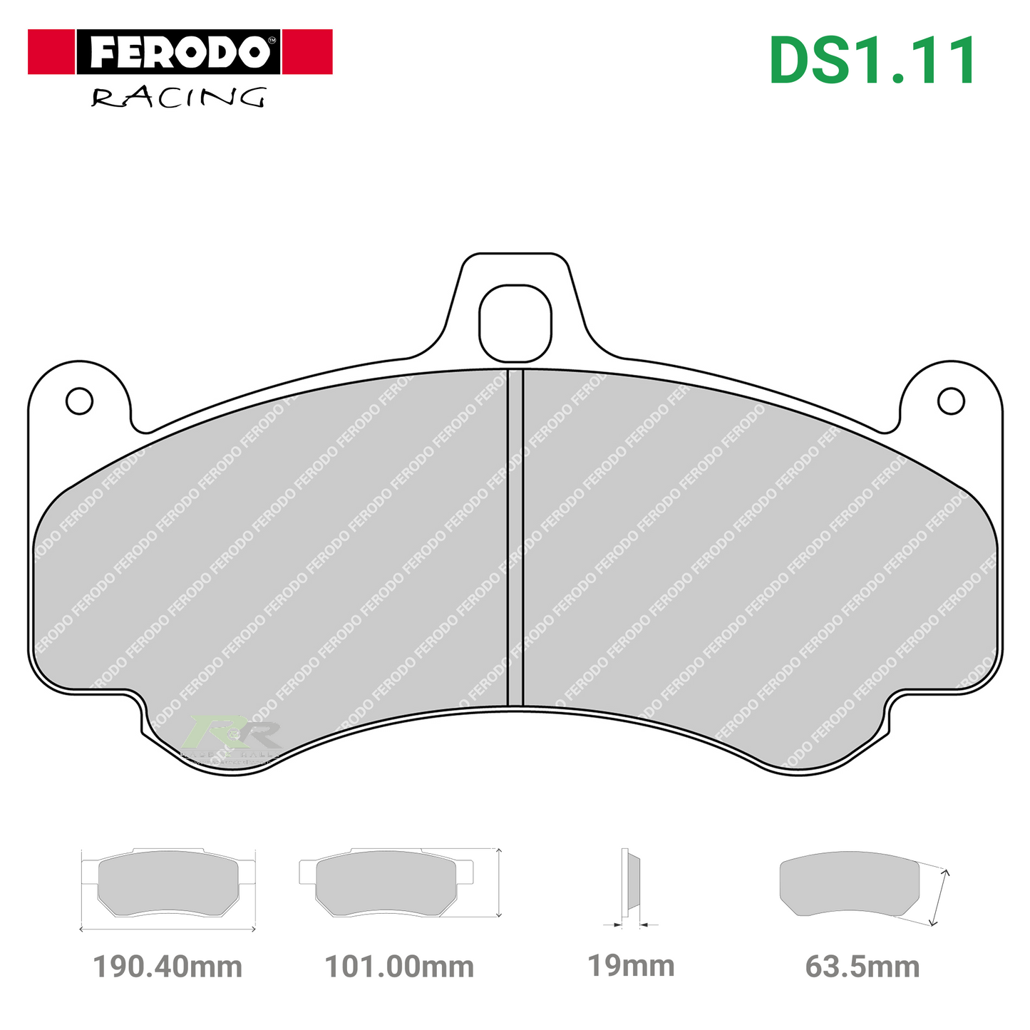 FRP3096W - (W/WB) DS1.11 Brake Pads - Race and Rally