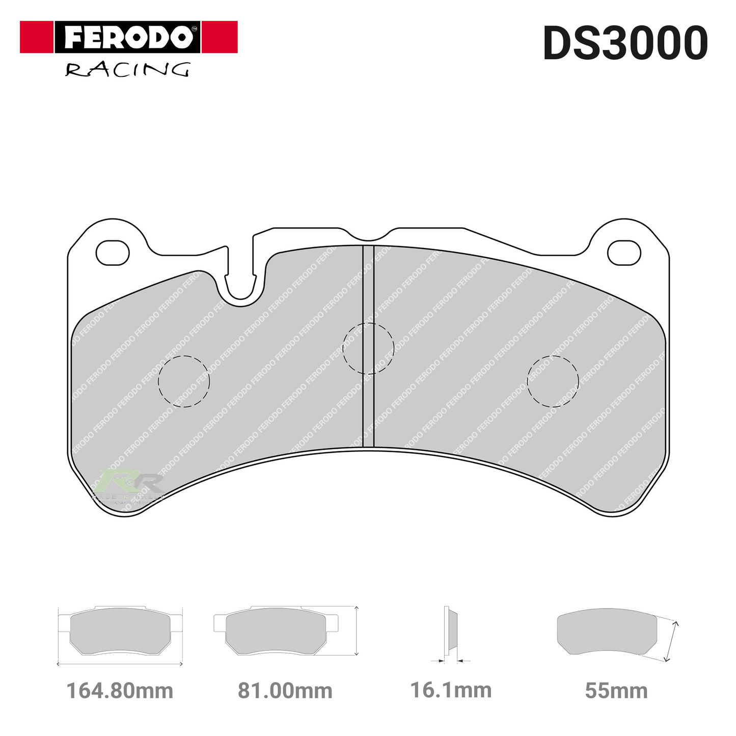 FRP3100R - (R) DS3000 Brake Pads - Race and Rally