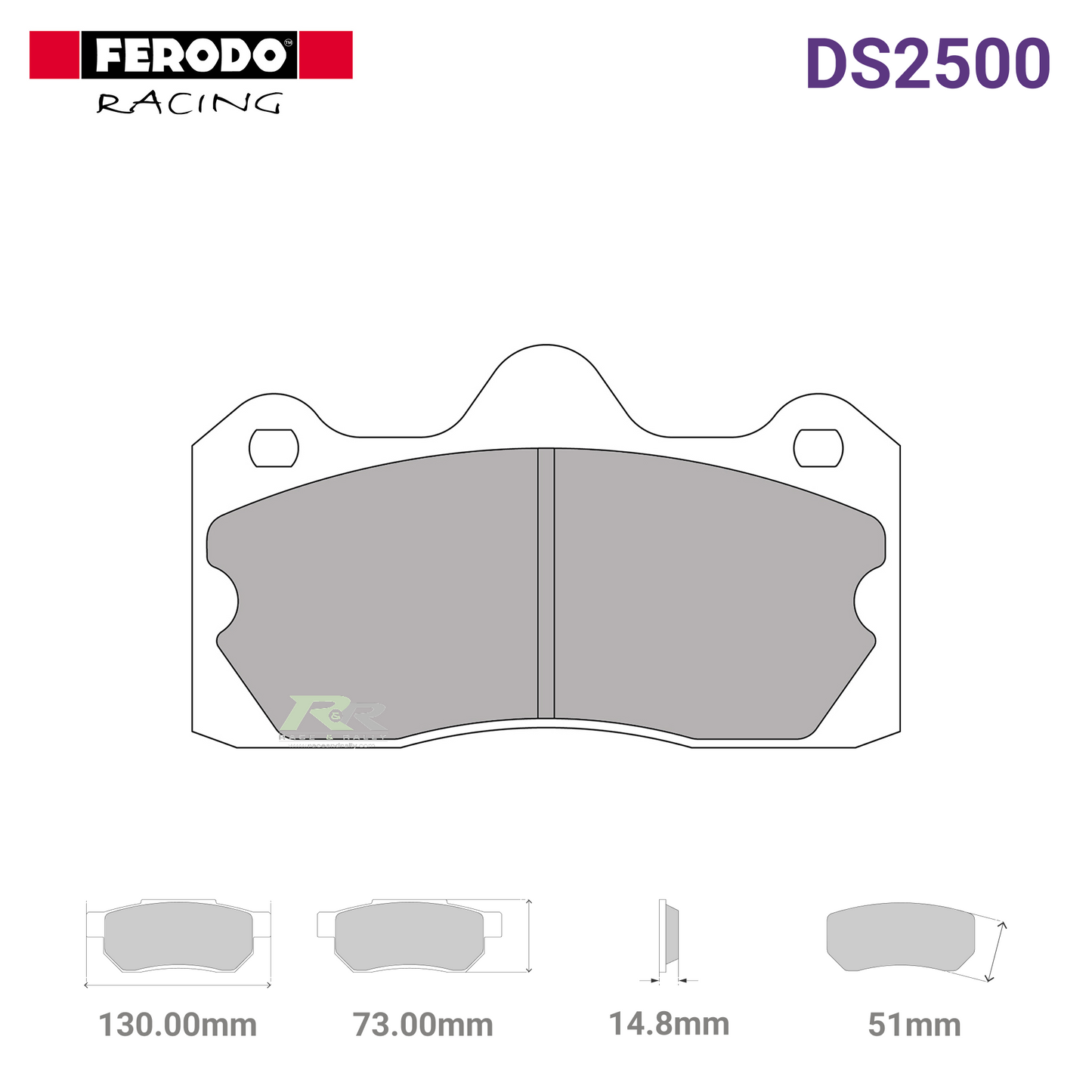 FRP3115H - (H) DS2500 Brake Pads - Race and Rally