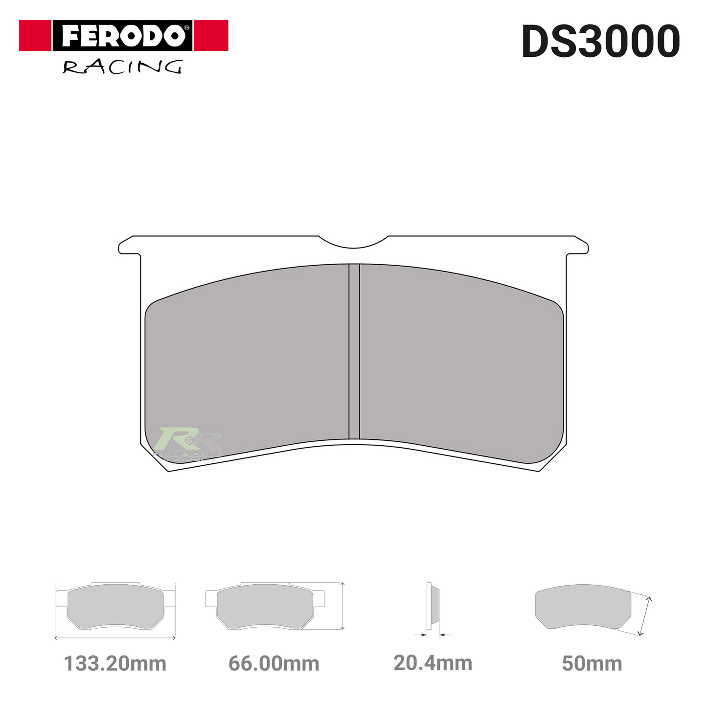 FRP3116R - (R) DS3000 Brake Pads - Race and Rally