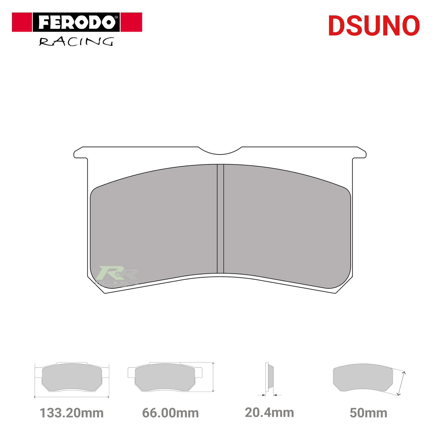 FRP3116Z - (Z/ZB) Dsuno Brake Pads - Race and Rally