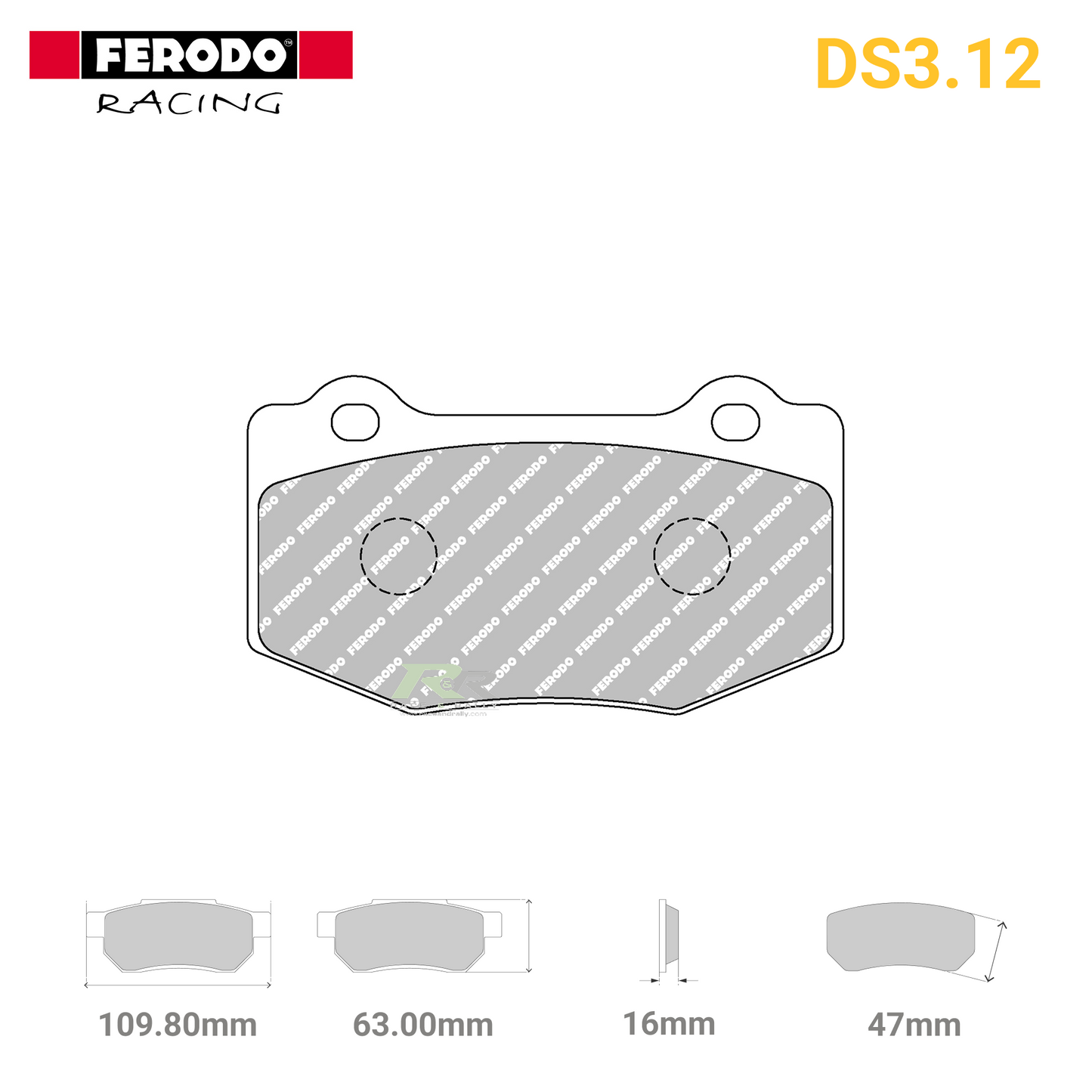 FRP3137G - (G) DS3.12 Brake Pads - Race and Rally