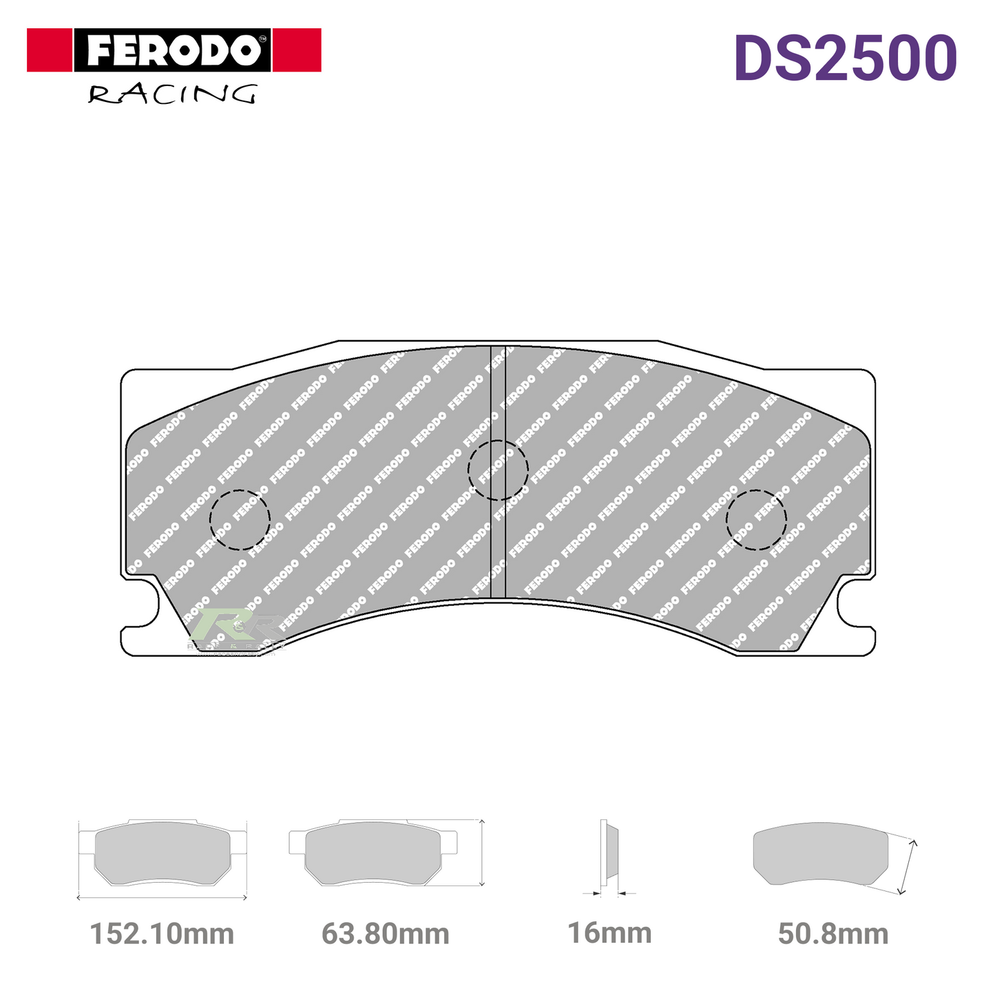 FRP3142H - (H) DS2500 Brake Pads - Race and Rally
