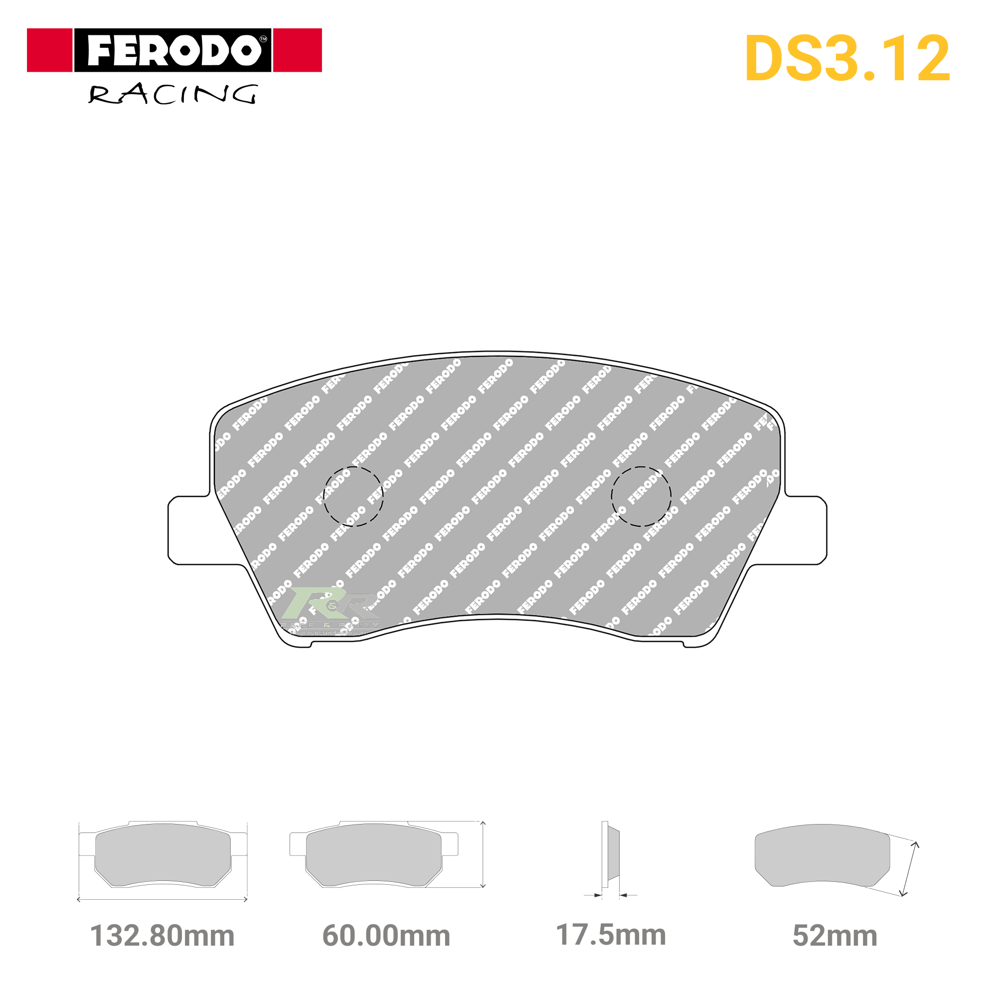 FRP3158G - (G) DS3.12 Brake Pads - Race and Rally