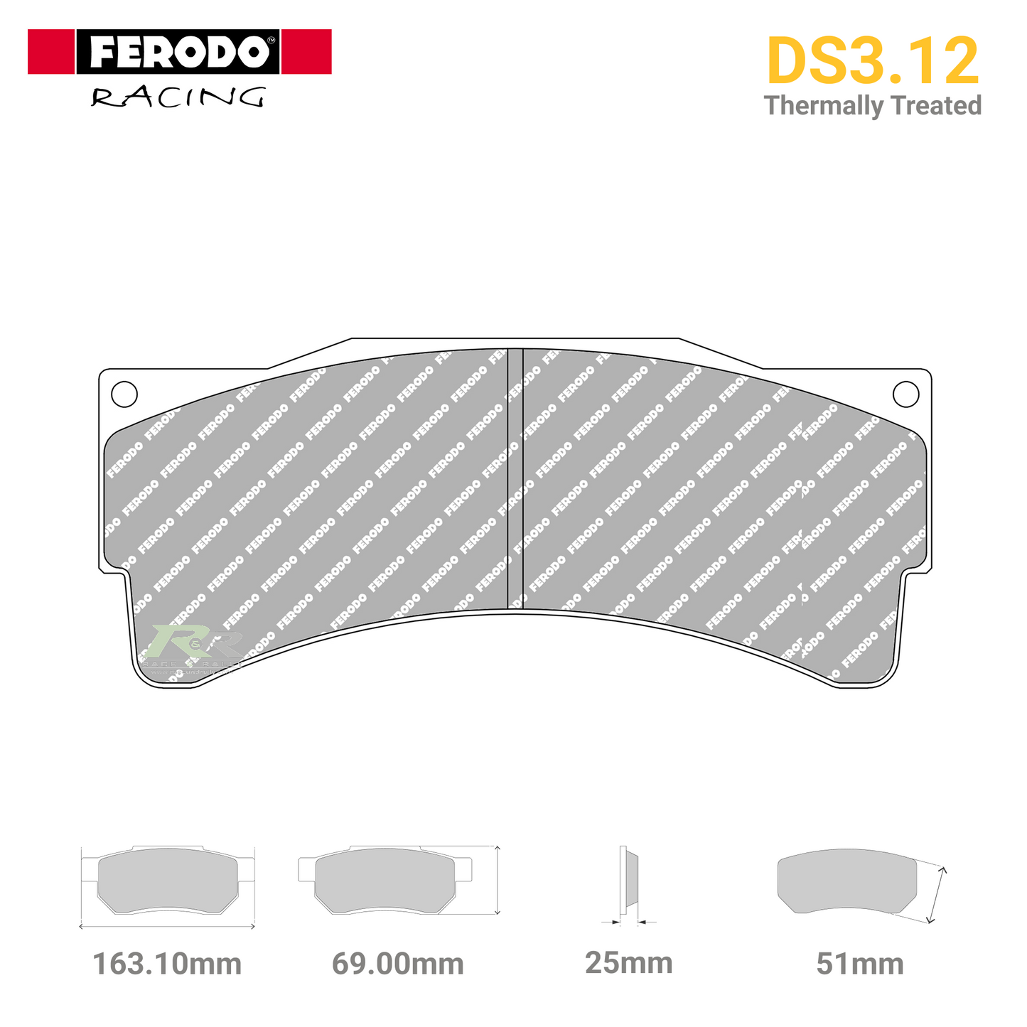 FRP3159GB - (GB) DS3.12 Brake Pads - Race and Rally
