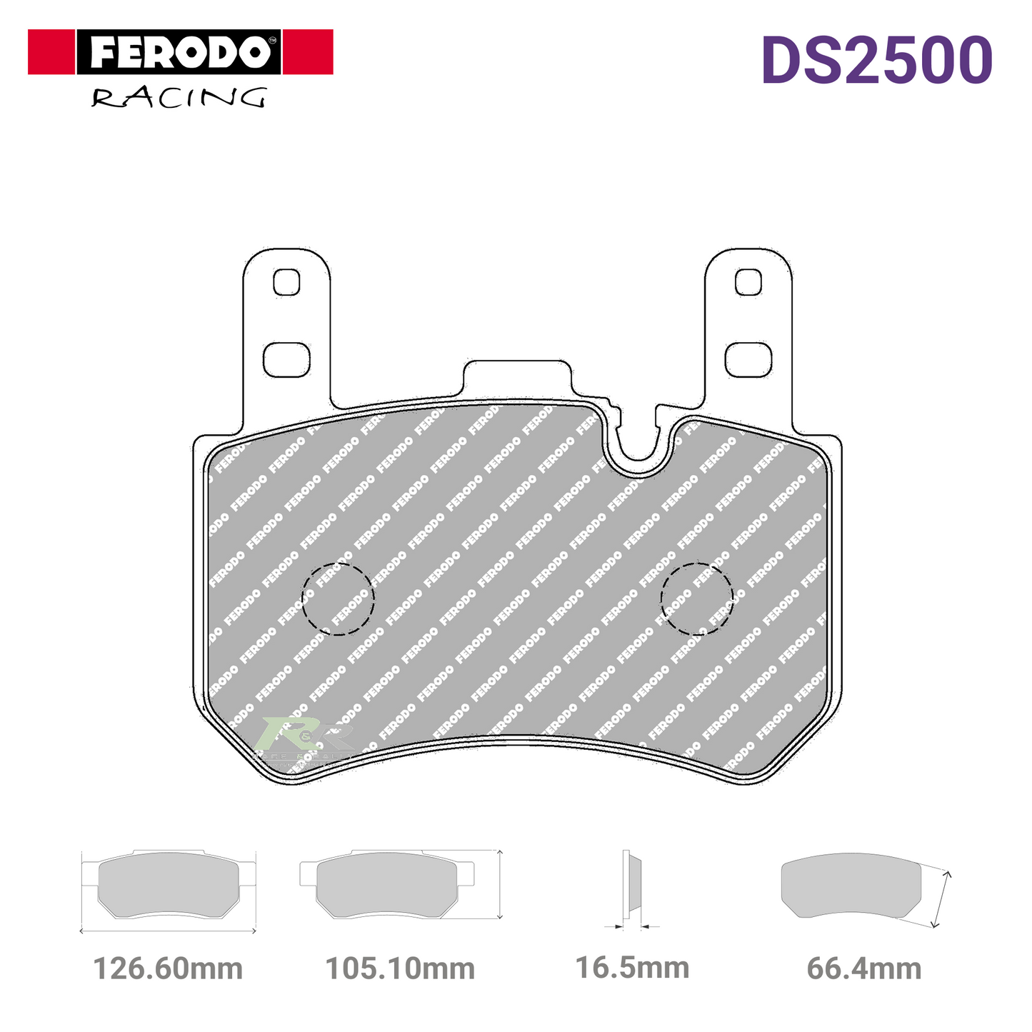 FRP3170H - (H) DS2500 Brake Pads - Race and Rally