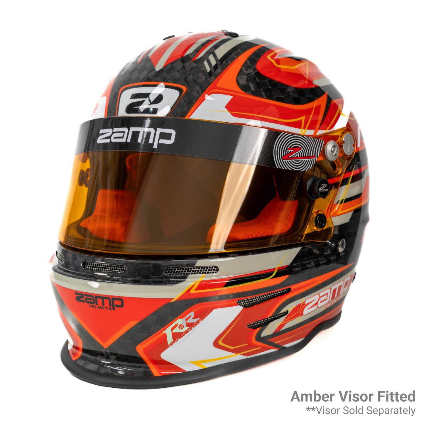 RZ 48 Youth Karting Helmet - Carbon Red
